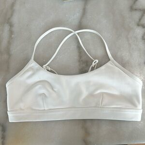 Alo yoga white sports bra